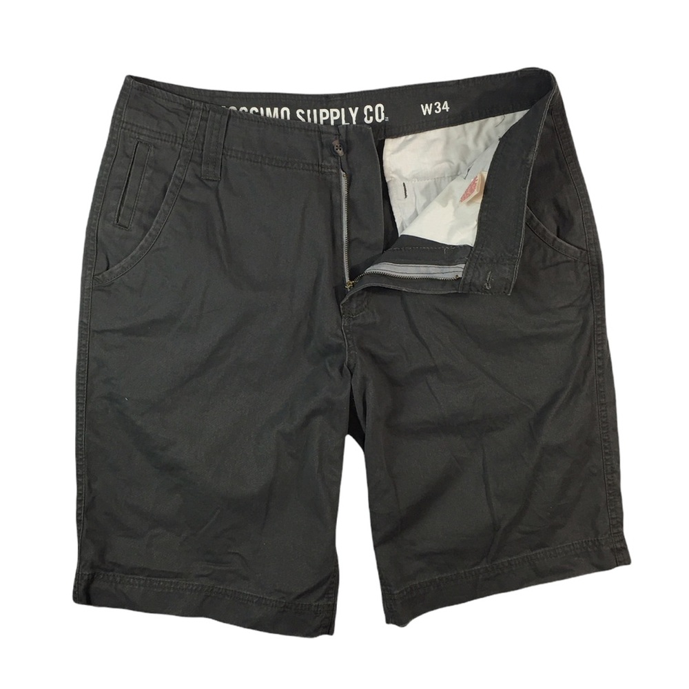 SH525 Mens MOSSIMO SUPPLY Co. Flat Front Chino Walking Shorts 34